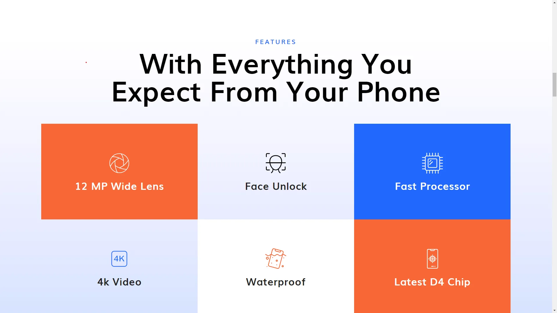 Mobile Landing Page