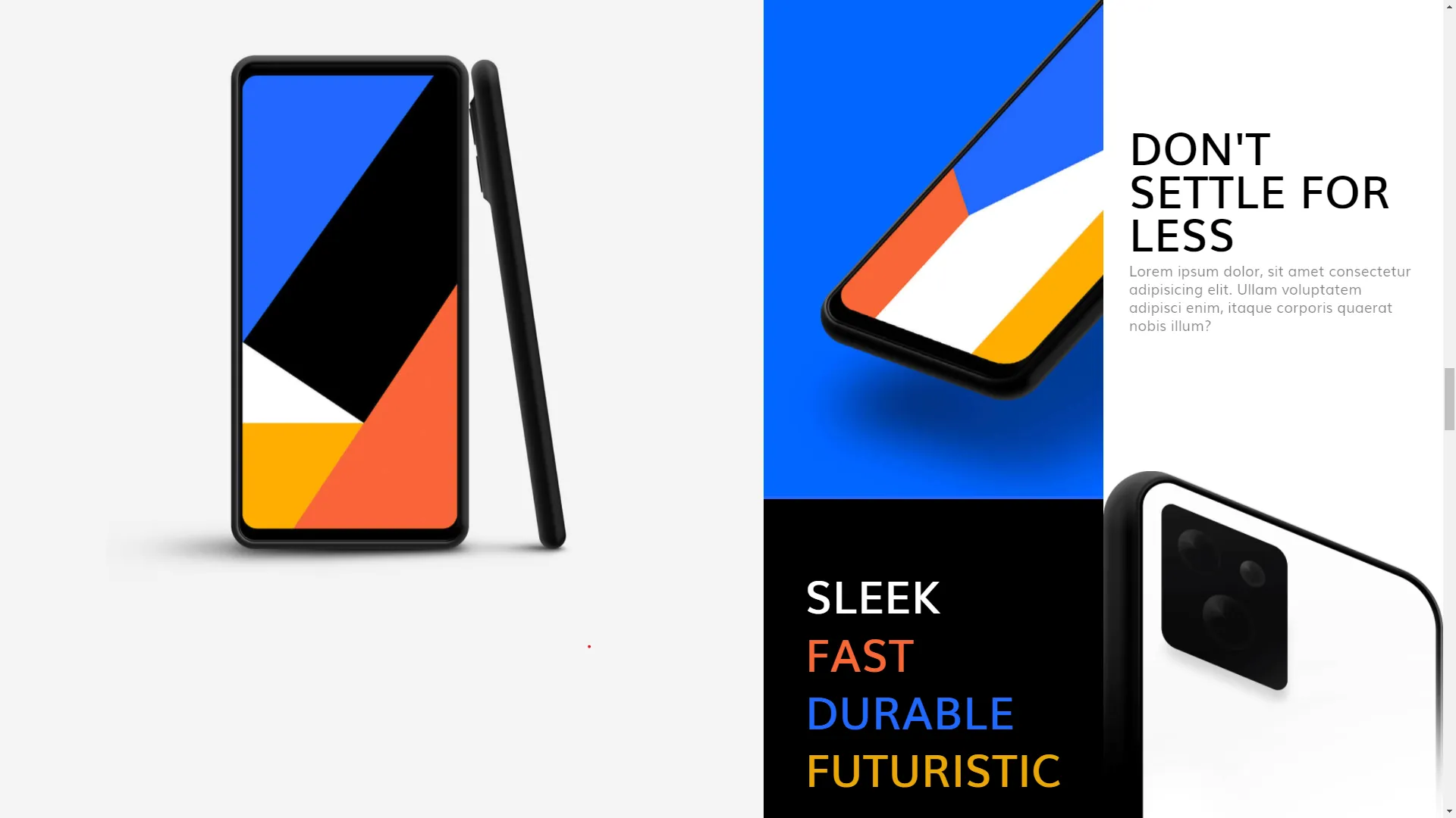 Mobile Landing Page