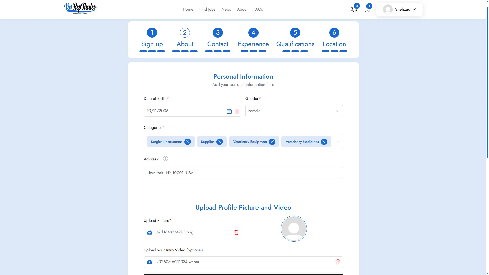 Vet Rep Finder